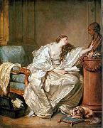 Jean-Baptiste Greuze The Inconsolable Widow painting